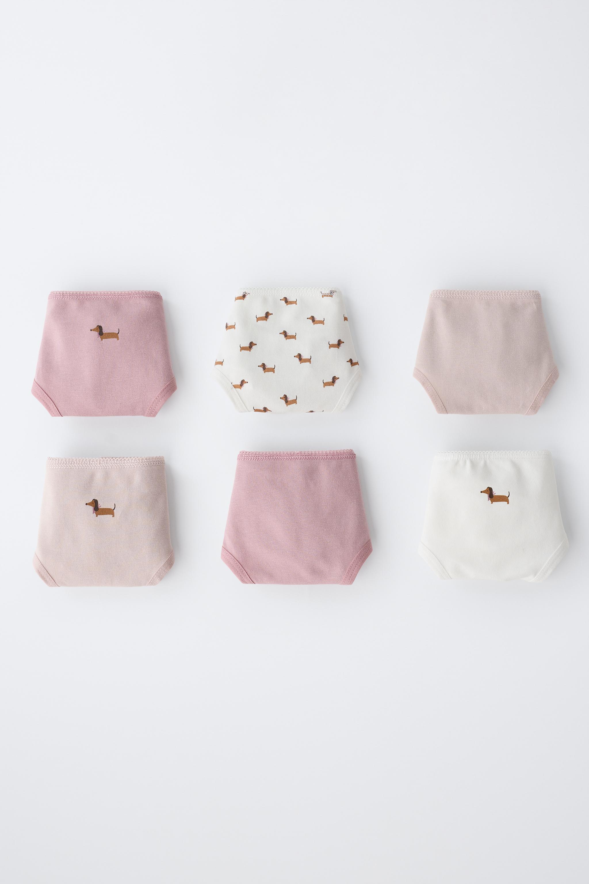 1-6 YEARS / PACK OF SIX PUPPY PRINT PANTIES
